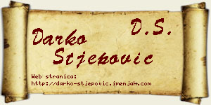Darko Stjepović vizit kartica